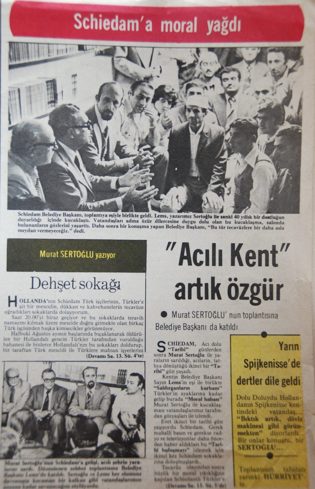 Göç tarihinde avrupalıların Türklere karşı uyguladıkları Rotterdam, Schiedam, Mölln ve Solingen faciaları