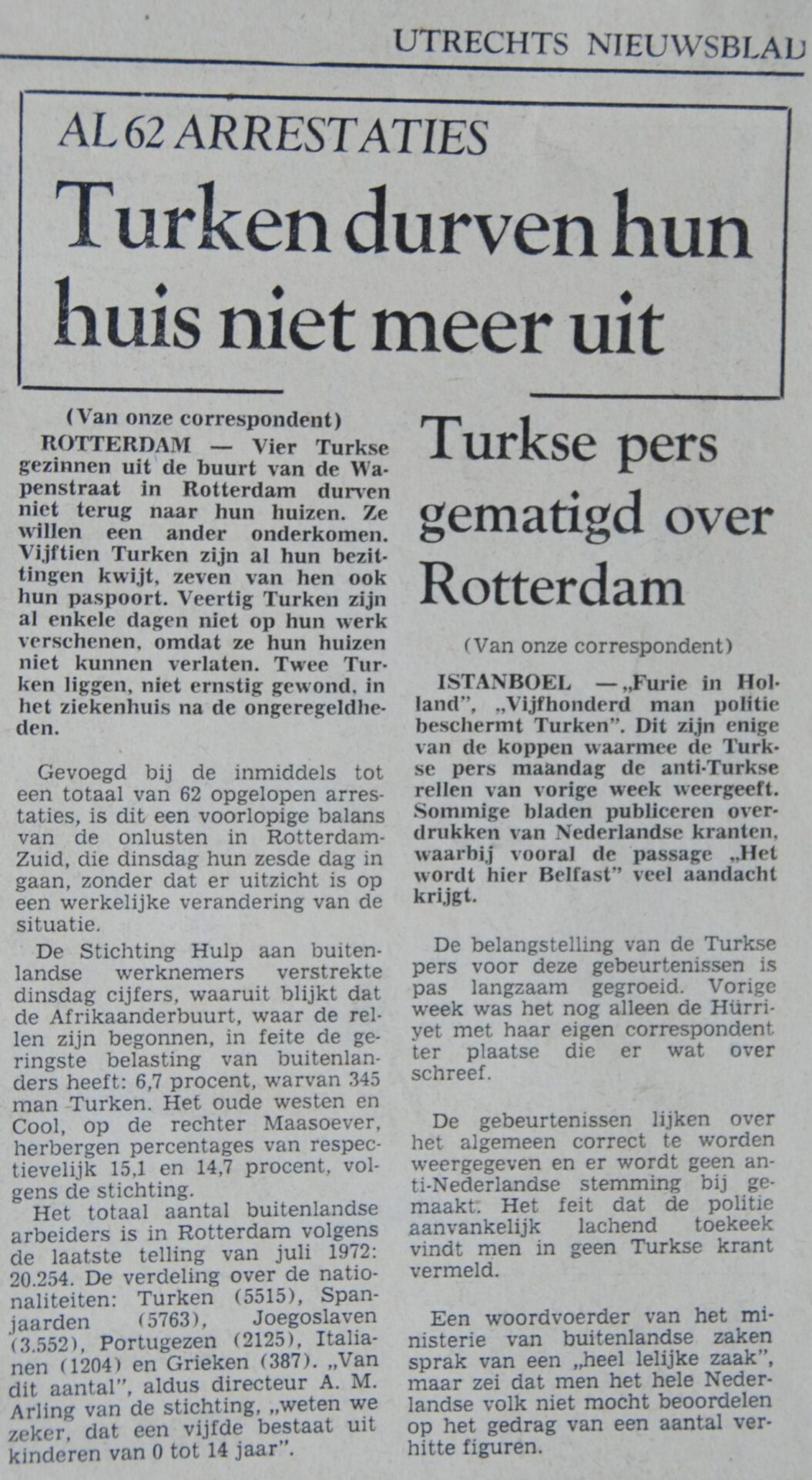 Göç tarihinde avrupalıların Türklere karşı uyguladıkları Rotterdam, Schiedam, Mölln ve Solingen faciaları